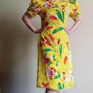 saks yellow dresses